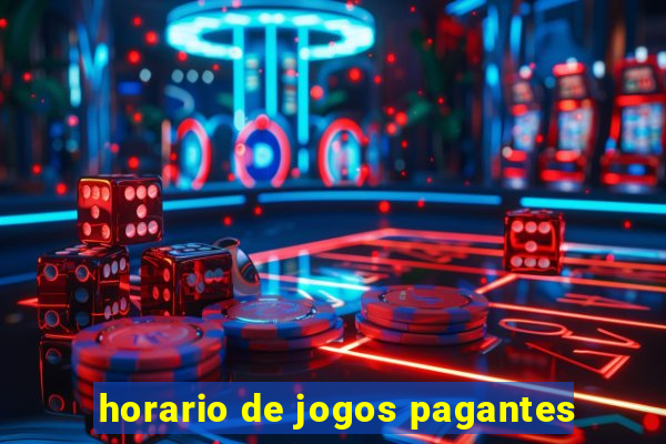 horario de jogos pagantes